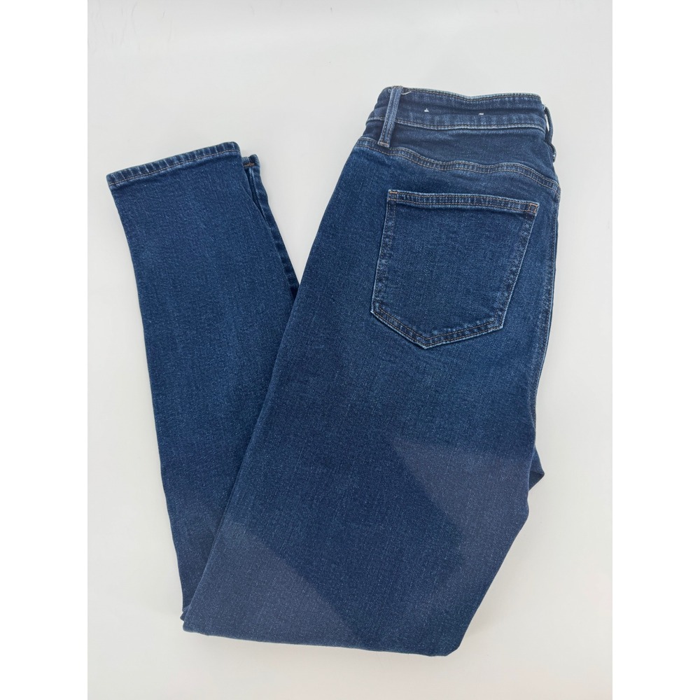 Loft Outlet Womens Curvy Skinny Jeans Dark Wash Blue Denim Size 4 27 RN140923